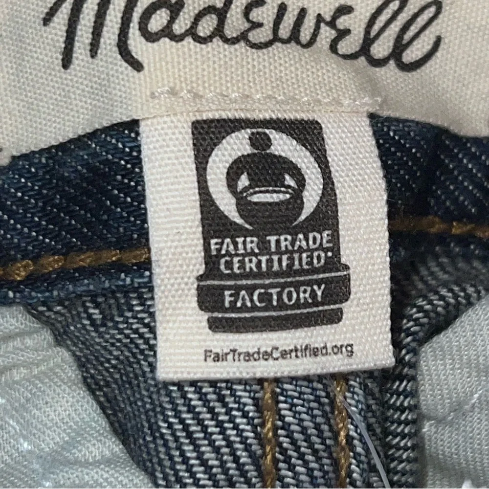 Madewell The Hallow Wide-Leg High Rise Pleat Front Dark Wash Blue Jeans-Size 31 - Picture 8 of 10